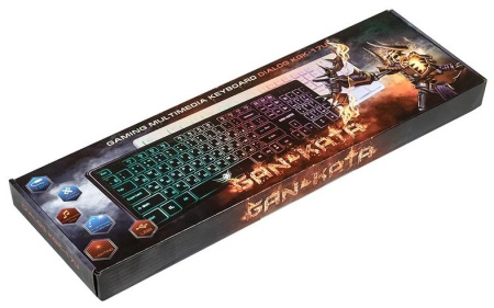 Игровая клавиатура USB Dialog Gan-Kata KGK-17U мембранная, подсветка, Black