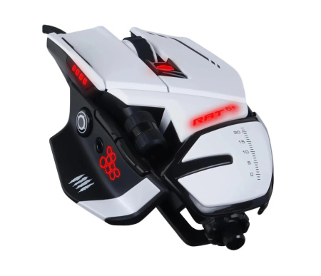 Игровая мышь USB Mad Catz R.A.T.6+ оптическая, 12000dpi, 11 кн., RGB подсветка, White
