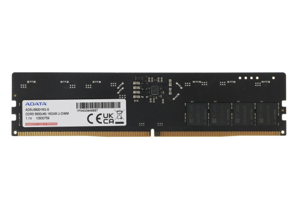 Модуль памяти DIMM DDR5 16Гб 5600МГц ADATA [AD5U560016G-S] CL46