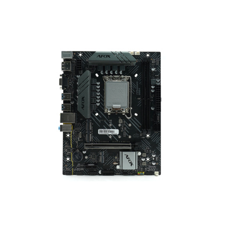 Мат.плата S1700 B760 AFOX B760D4-MA5-V2 (mATX,2DDR4,M.2,PCI-E16,PCI-E,VGA,HDMI,DP,PC3600)