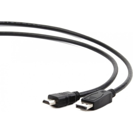 Кабель DisplayPort(m) - HDMI(m)   3.0м Cablexpert, черный (CC-DP-HDMI-3M)