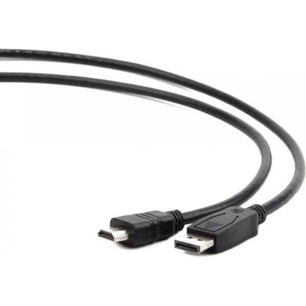 Кабель DisplayPort(m) - HDMI(m)   3.0м Cablexpert, черный (CC-DP-HDMI-3M)