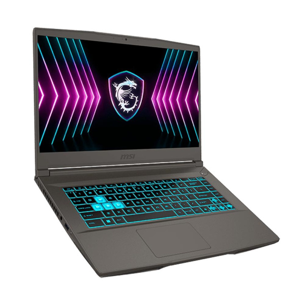 Ноутбук MSI Thin 15 B2RVE-3450XRU Core 5 210H 16Gb SSD512Gb NVIDIA GeForce RTX4050 6Gb 15.6" IPS FHD (1920x1080) без ОС grey WiFi BT Cam (9S7-16R831-3450)