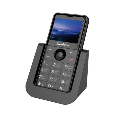 Сотовый Xenium X700 Black 2sim/2.31"/320*240/32Mb/microSD/0.3Мп/Bt/1700мАч/моноблок