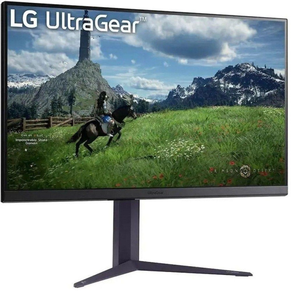 Монитор 31.5" LG 32GS85Q-B  IPS, 2560x1440, 180Hz, 1ms, 350сd/m, 1000:1, HDR10 | 2xHDMI(2.0), DP(1.4), 2xUSB3.0 | HAS, Pivot, Swivel, ExPSU, Vesa 100, Black