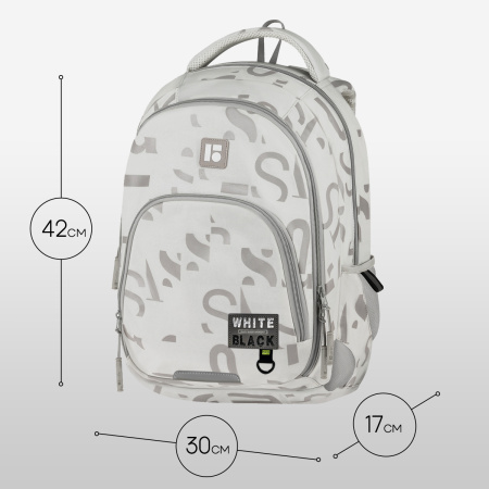 Рюкзак Berlingo ErgoFit "Trendy Beige" 42*30*17см, 2 отделения, 3 кармана RU-EF-2502