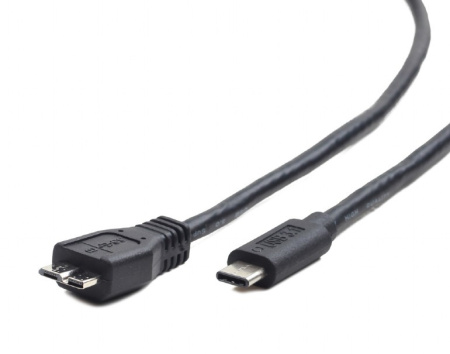 Кабель USB3.0 MicroUSB(m)-Type-C (m)  1.0м Cablexpert (CCP-USB3-mBMCM-1M), черный