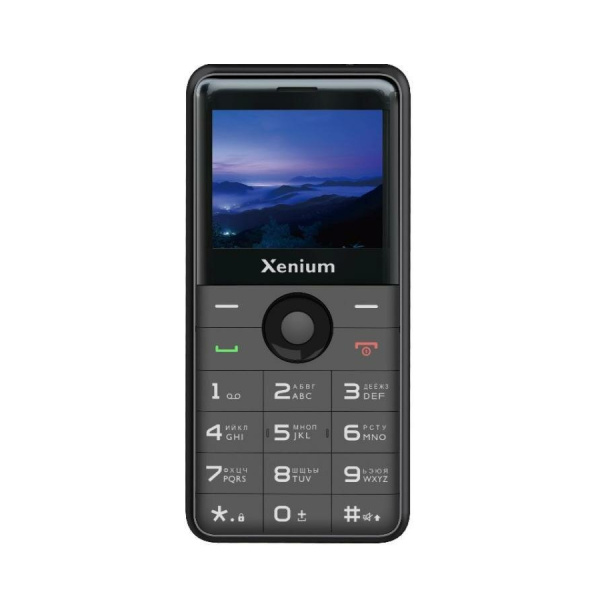 Сотовый Xenium X700 Black 2sim/2.31"/320*240/32Mb/microSD/0.3Мп/Bt/1700мАч/моноблок