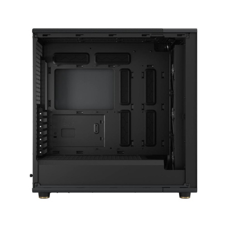 Корпус без блока питания/ Case Fractal Design North XL, Full-Tower, 3x140mm, 2xUSB-A 3.0 + 1xUSB 3.2 Type-C E-ATX, ATX, mATX, mITX Wood panel Charcoal Black