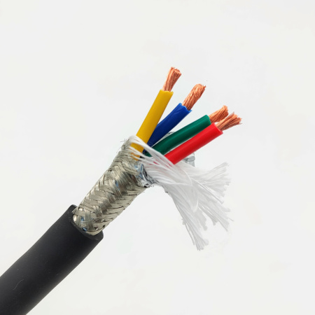 Кабель экранированный TRVVP  4х2.5мм2, метражом, гибкий для ЧПУ