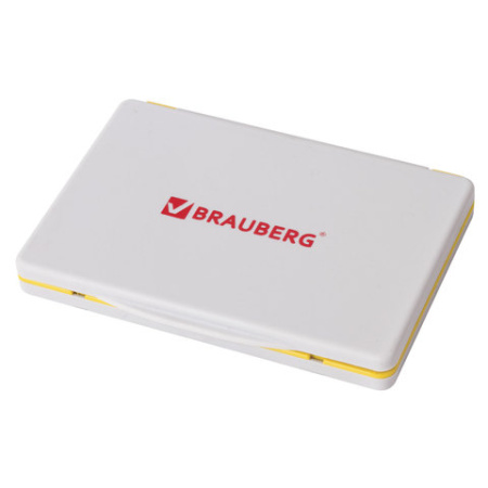 Штемпельная подушка BRAUBERG, 120*90 мм, неокрашенная, 236870