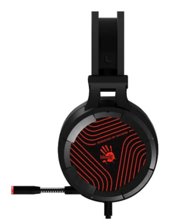 Игровая гарнитура A4Tech Bloody G530 мониторные кабель 1.8м, Black/Grey