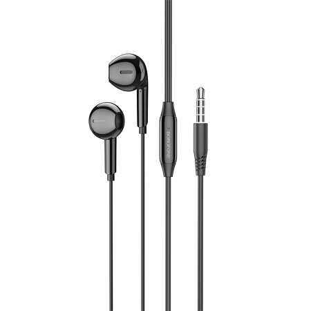 Гарнитура проводная BOROFONE BM71 вставные, кабель 1.2м, черный