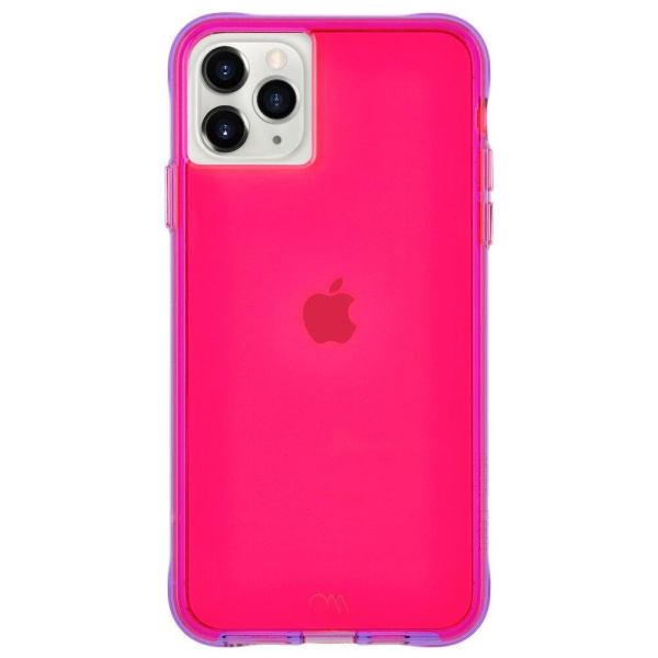 Накладка для iPhone 11 Pro Max Case-Mate Tough NEON розовый/фиолетовый (CM039406)