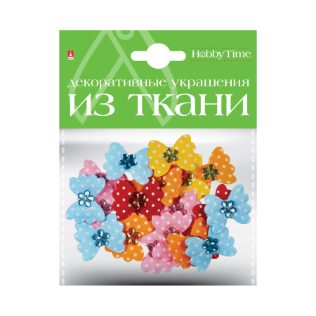 Декоративные украшения из ткани, набор №13, "Бантики М" Hobby Time 2-159/09