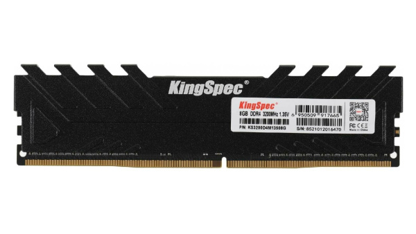 Модуль памяти DIMM DDR4 8Гб 3200МГц Kingspec (KS3200D4M13508G) C19 (радиатор)