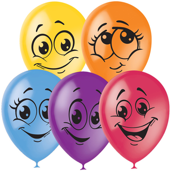 Шар воздушный 30см. ПатиБум "Улыбки"  1 шт (6041175)