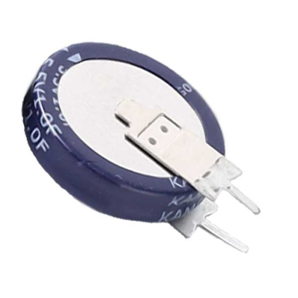 Ионистор   1.5Ф, 5.5В, вертикальный, d=20.2, h=5.5, P=5мм, Kamcap SE-5R5-D155VYV3C