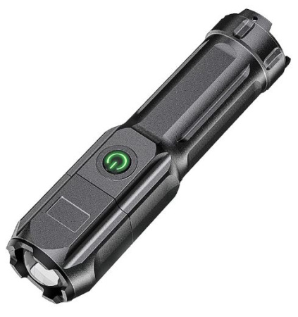 Фонарик ручной Hiking 2023009, LED T6,  5вт, 1200мАч, microUSB