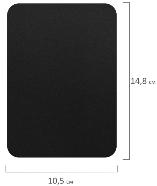 Табличка меловая А6 (10,5x14,8см) пластиковая, 20 штук, черная, BRAUBERG, 291302