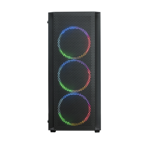 Корпус ATX Б_БП XASTRA A311 4FRGB Black (USB3.0,Audio,TG+Mesh,черный,4х120мм FRGB)[A311-4FR12F]