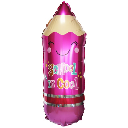 Шар воздушный "Карандаш" 76 см. розовый, фольгир., (1207-5337)