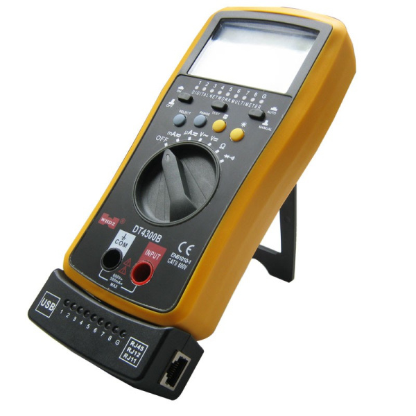 Мультиметр S-Line DT-4300B с кабельным тестером