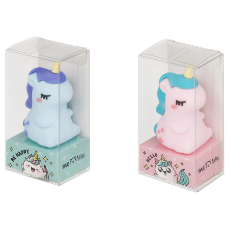 Точилка MESHU "Unicorn" 1 отверстие, ассорти MS_53234