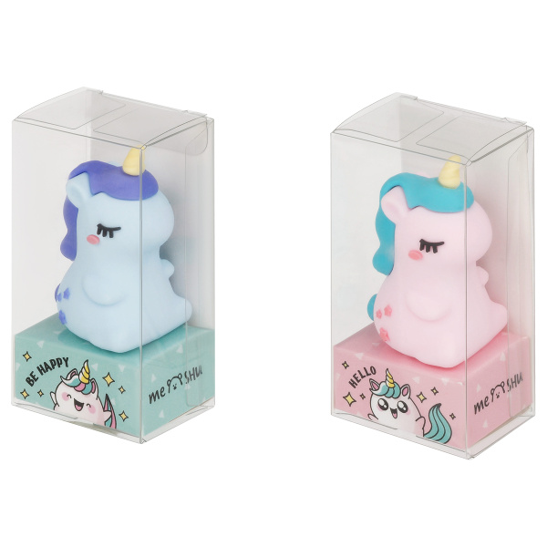 Точилка MESHU "Unicorn" 1 отверстие, ассорти MS_53234