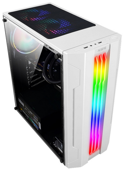Корпус ATX Б_БП Alseye Auro (USB3.0,Audio,TG,белый,RGB)[AS.07.0009]