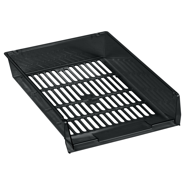 Лоток горизонтальный СТАММ "Эксперт", тонированный, черный ЛТГ-31163