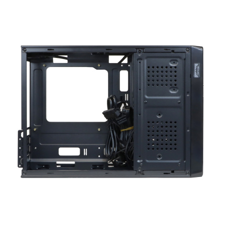 Корпус mATX 400w BaseTech SL-01 (USB3.0, Audio, черный,slim)