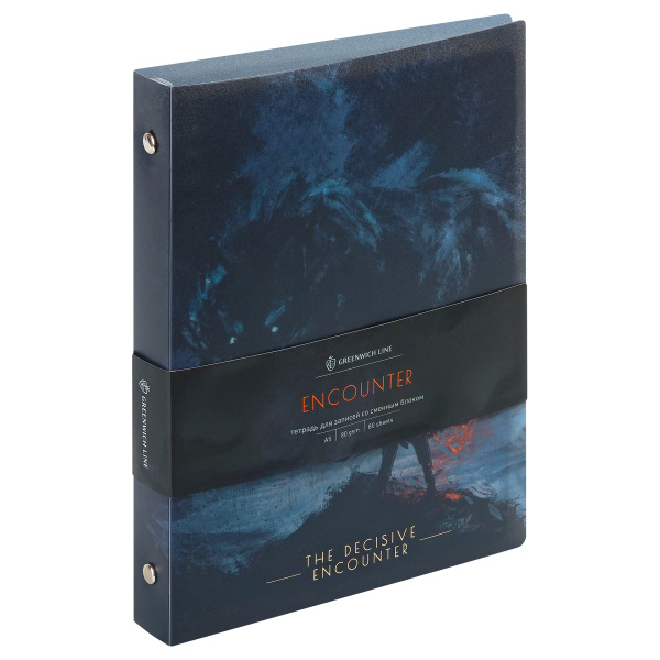 Тетрадь на кольцах 80л. "Encounter" пласт. обложка Greenwich Line (Nrp80A5_38627)