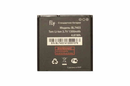 АКБ (аккумулятор) Fly BL7403 (IQ431/IQ432/Glory/Era Nano 1) 3.7V 1300mAh