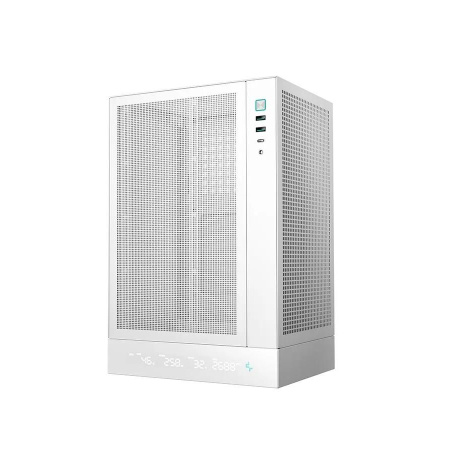 Корпус MINI-ITX Б_БП Deepcool CH170 DIGITAL WH (2*USB3.0,Type-C,Audio,TG,белый)