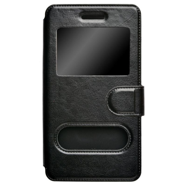 Чехол-книжка для телефонов 5" skinBOX silicone slide 5.0 черный (T-S-U50-003)