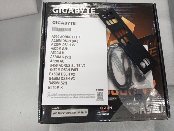 Распродажа! Мат.плата SocAM4 AMD A520 Gigabyte A520M DS3H V2 (локальный ремонт)