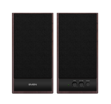 Актив.колонки 2.0 Sven SPS-609 10Вт, питание от сети, MDF, Cherry Актив.колонки 2.0 Sven SPS-609 10Вт, питание от сети, MDF, Cherry
