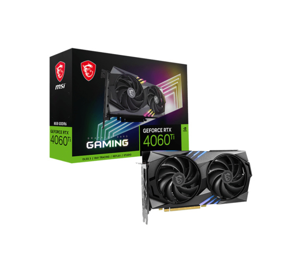 Видеокарта GeForce RTX4060Ti MSI 8Гб GAMING GDDR6,128bit,HDMI,3DP (GeForce RTX 4060 Ti GAMING 8G) ret