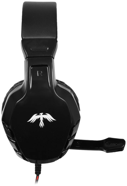 Игровая гарнитура Оклик HS-L320G PHOENIX мониторные, 32Ом, 105дБ, кабель  1.9м, Black