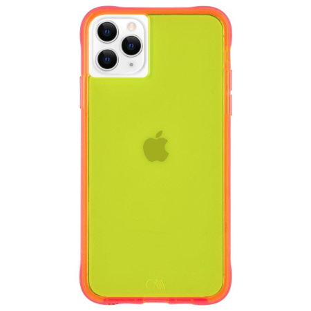 Накладка для iPhone_11_Pro_Max Case-Mate Neon Tough  желтый/розовый (CM039402)