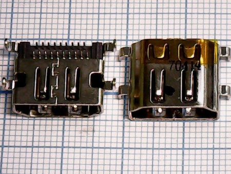 Разъем HDMI №01 Asus K43 X43 Acer 5251 5252 5551 5552 5741 5742