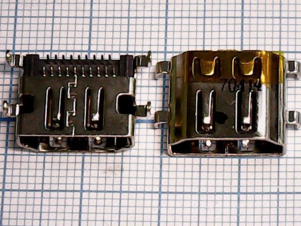 Разъем HDMI №01 Asus K43 X43 Acer 5251 5252 5551 5552 5741 5742