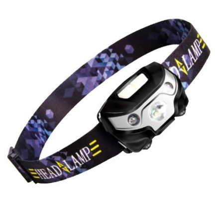 Фонарь налобный Hiking C30A, 1XPE, 1200мАч, micro-USB