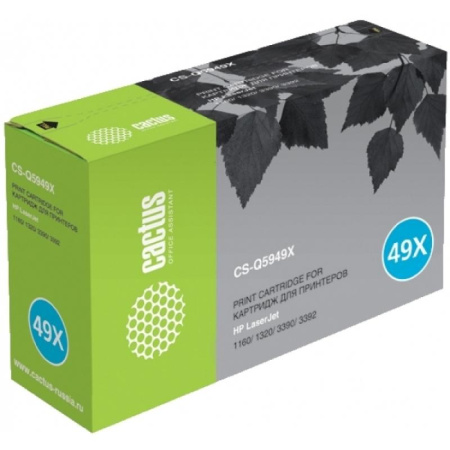 Картридж_лазерный Cactus CS-Q5949X (Q5949X) для HP Laser Jet 1320/ 3390/ 3392 (6000 стр)