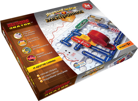 Конструктор "Знаток" C 34 электронных схем