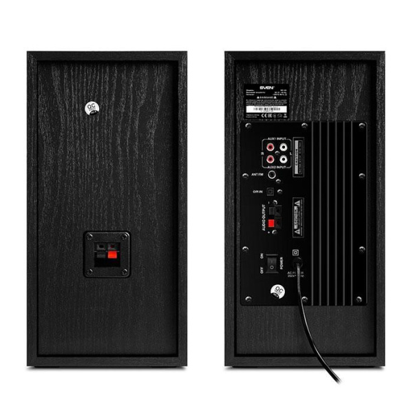 Актив.колонки 2.0 Sven MC-20 90Вт, Bluetooth, FM, MicroSD/USB, питание от сети, MDF, Black