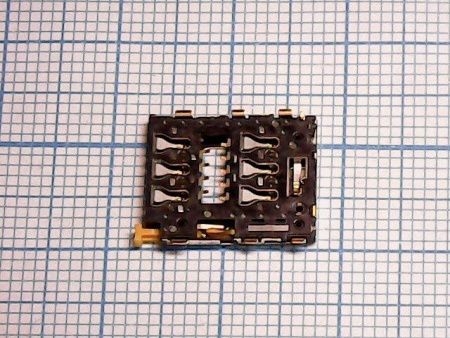 Коннектор SIM Sony D6603/D6633/D5803/E5823/Tablet Z3 Compact (Z3/Z3 Dual/Z3 Compact/Z5 Compact)