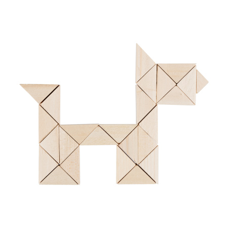 Набор декоративных заготовок "Mr. Carving" П-01 "Треугольник" липа 40 шт 1.8-2.4 см.