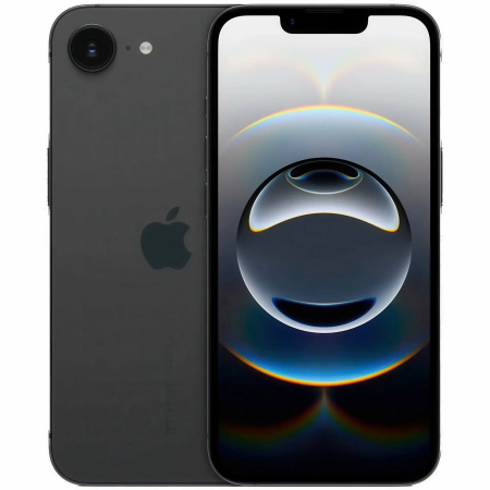 Смартфон Apple iPhone 16e <ПИ> 8Гб 256Гб Black 6.1", Super Retina XDR, 2532*1170, 6*3.78ГГц, 48Мп, 12Мп, 5G, NFC, 3279мАч, iOS 18 (Без RuStore)